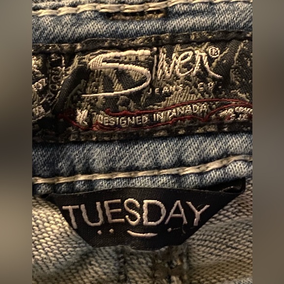 Silver Jeans Tuesday Low Skinny Joga Jeans Lighter Blue Wash Size W26 L31 - Picture 13 of 16